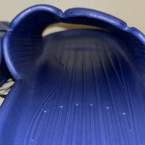 EVA Foam Lite Navy Blue Brick Pattern Slide Showershoes Summer Pool New Slide - Picture 12 of 12